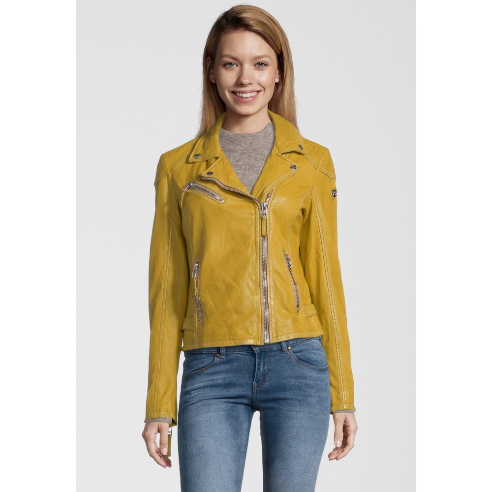 Geaca de Piele Naturala Dama Gipsy Galbena PGG LABAGV Geaca de Piele Naturala Dama Gipsy Galbena PGG LABAGV - readytowear.ro