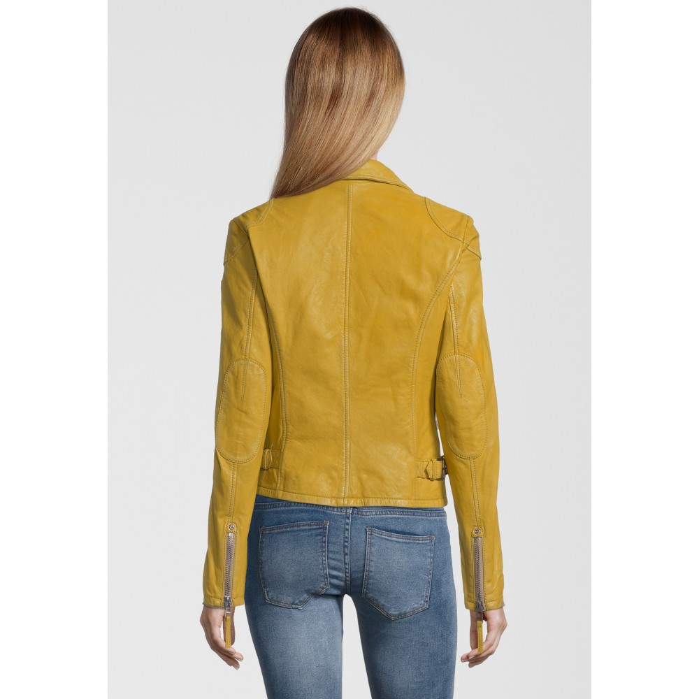 Geaca de Piele Naturala Dama Gipsy Galbena PGG LABAGV Geaca de Piele Naturala Dama Gipsy Galbena PGG LABAGV - readytowear.ro