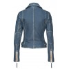 Geaca de Piele Dama Gipsy Albastru-Denim PGG LULV geci de piele - readytowear.ro