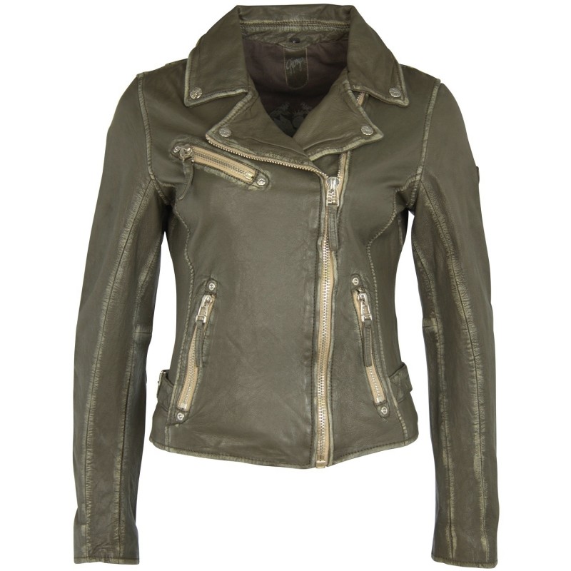Geaca de Piele Naturala Dama Gipsy Olive PGG LULV – IMBRACAMINTE Geaca de Piele Naturala Dama Gipsy Olive PGG LULV – IMBRACAMINTE