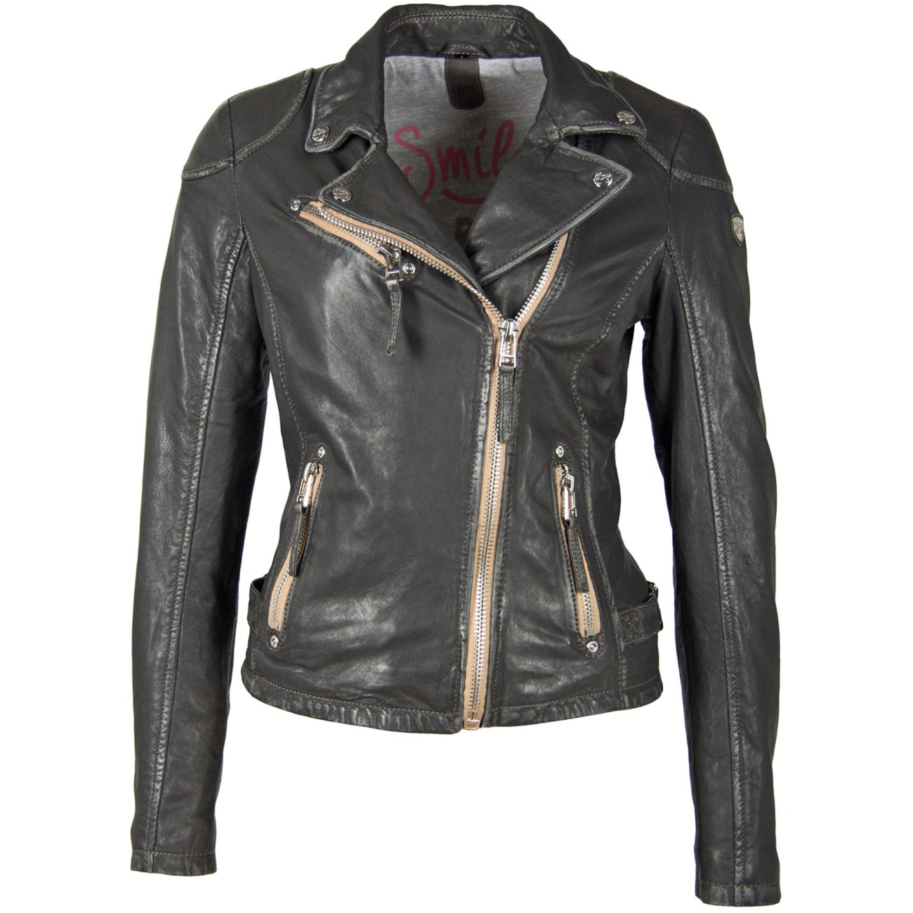 Geaca de Piele Naturala Dama Gipsy Antracit PGG S20 LABAGV – IMBRACAMINTE Geaca de Piele Naturala Dama Gipsy Antracit PGG S20 LABAGV – IMBRACAMINTE