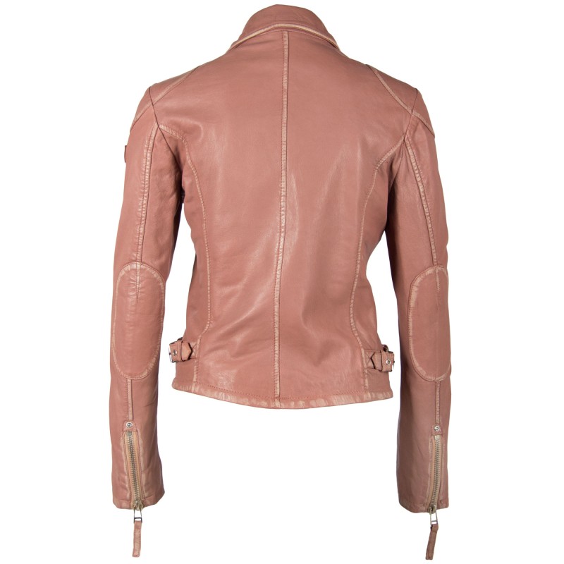 Geaca de Piele Naturala Dama Gipsy Roz Prafuit PGG S20 LABAGV – IMBRACAMINTE