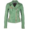 Geaca de Piele Naturala Dama Gipsy Verde Aprins PGG S20 LABAGV - readytowear