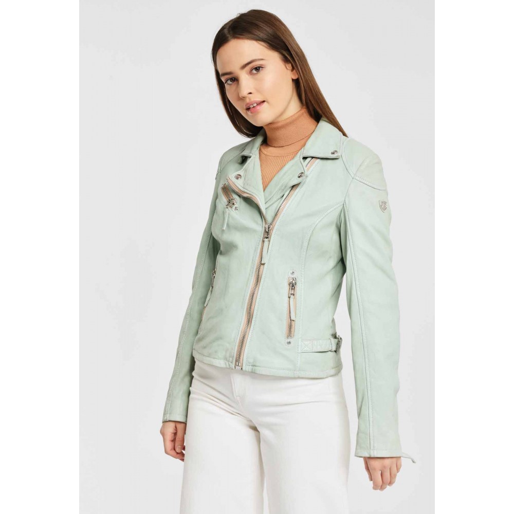 Geaca de Piele Naturala Dama Gipsy Verde Pal PGG S20 LABAGV Geaca de Piele Naturala Dama Gipsy Verde Pal PGG S20 LABAGV - readytowear.ro