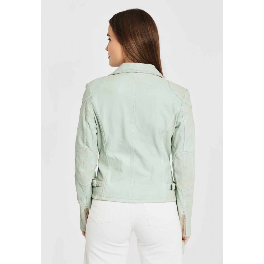 Geaca de Piele Naturala Dama Gipsy Verde Pal PGG S20 LABAGV Geaca de Piele Naturala Dama Gipsy Verde Pal PGG S20 LABAGV - readytowear.ro