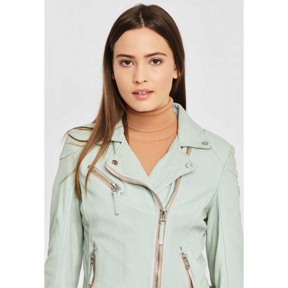 Geaca de Piele Naturala Dama Gipsy Verde Pal PGG S20 LABAGV Geaca de Piele Naturala Dama Gipsy Verde Pal PGG S20 LABAGV - readytowear.ro