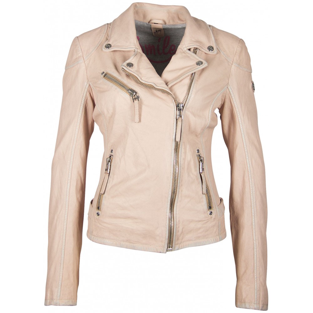 Geaca de Piele Naturala Dama Gipsy Roz Pal PGG S20 LABAGV Geaca de Piele Naturala Dama Gipsy Roz Pal PGG S20 LABAGV - readytowear