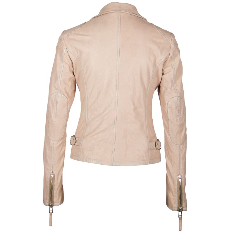 Geaca de Piele Naturala Dama Gipsy Roz Pal PGG S20 LABAGV – IMBRACAMINTE