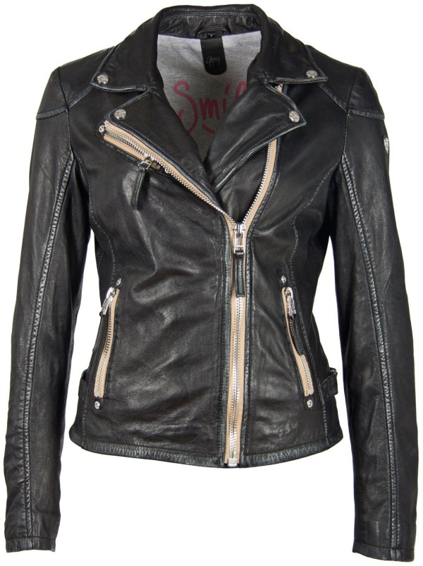 Geaca de Piele Dama Gipsy Neagra PGG S21 LABAGV – IMBRACAMINTE — fotografia 1