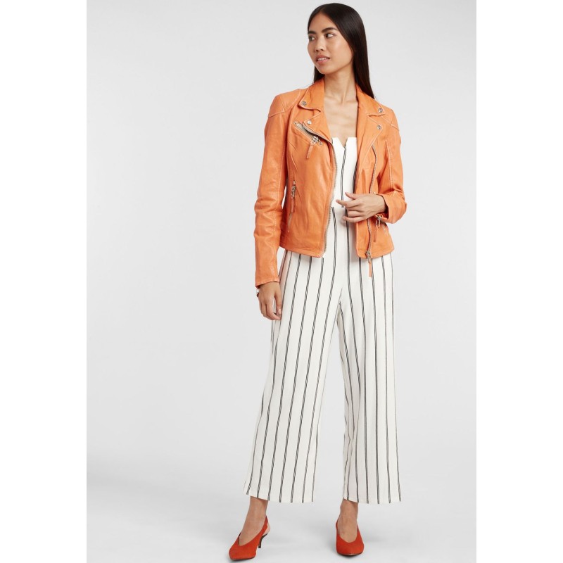 Geaca de Piele Dama Gipsy Portocalie PGG S21 LABAGV – IMBRACAMINTE