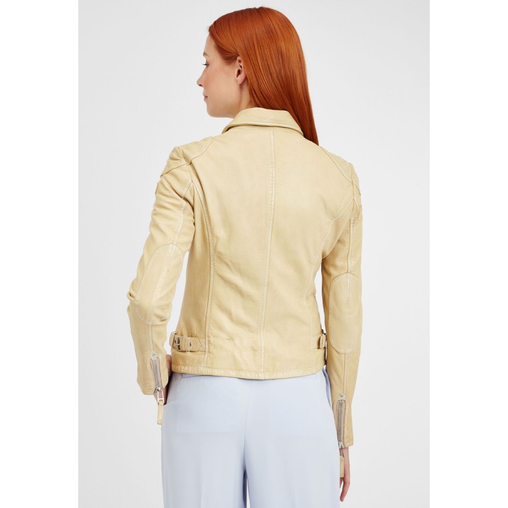 Geaca de Piele Dama Gipsy Galben Pal PGG S21 LABAGV geci de piele - readytowear.ro