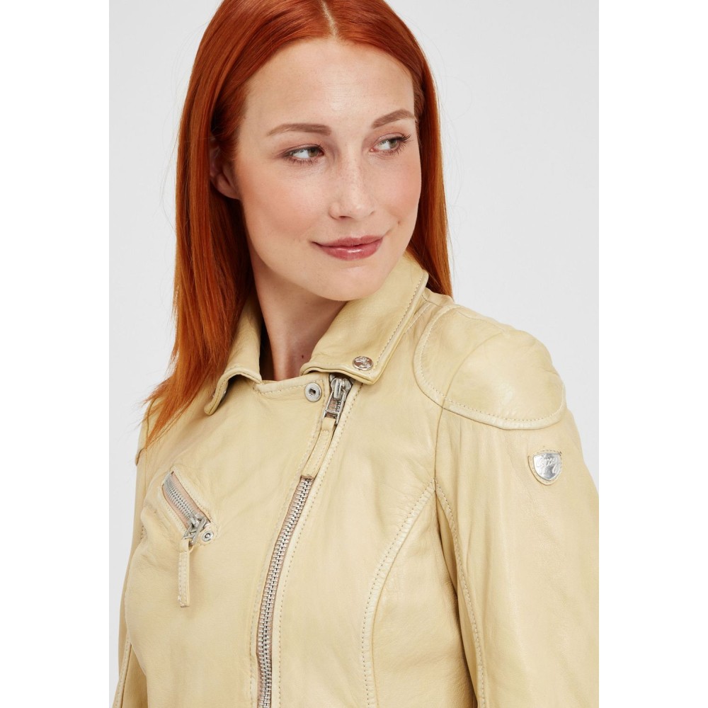 Geaca de Piele Dama Gipsy Galben Pal PGG S21 LABAGV geci de piele - readytowear.ro