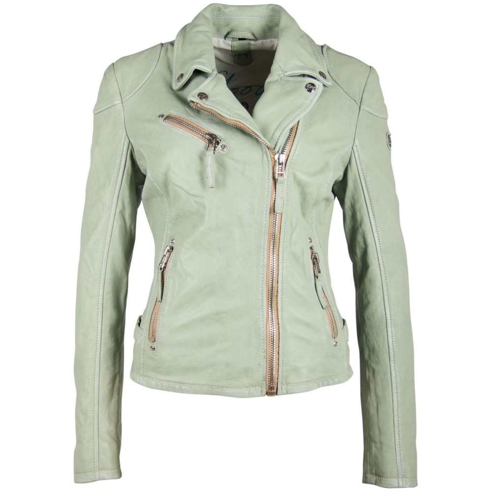 Geaca de Piele Dama Gipsy Verde Pal PGG S21 LABAGV Geaca de Piele Dama Gipsy Verde Pal PGG S21 LABAGV - readytowear.ro