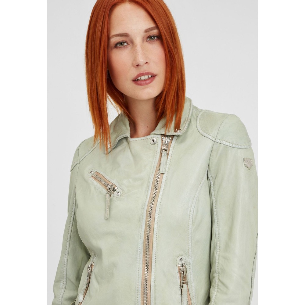 Geaca de Piele Dama Gipsy Verde Pal PGG S21 LABAGV Geaca de Piele Dama Gipsy Verde Pal PGG S21 LABAGV - readytowear.ro