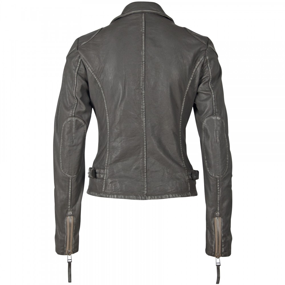 Geaca de Piele Dama Gipsy Gri Inchis PGG W20 LABAGV geci de piele - readytowear.ro