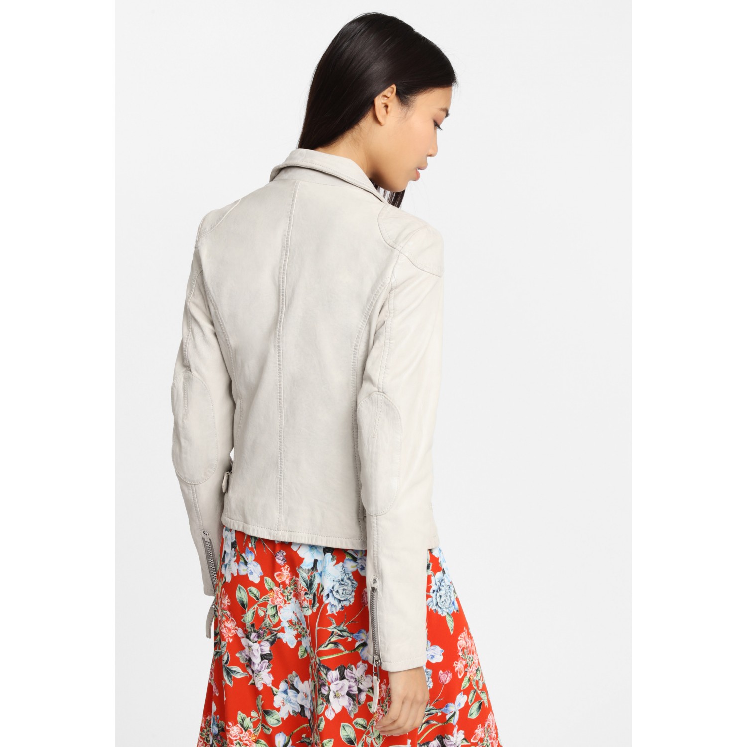 Geaca de Piele Dama Gipsy Alb Murdar PGG W20 LABAGV – IMBRACAMINTE