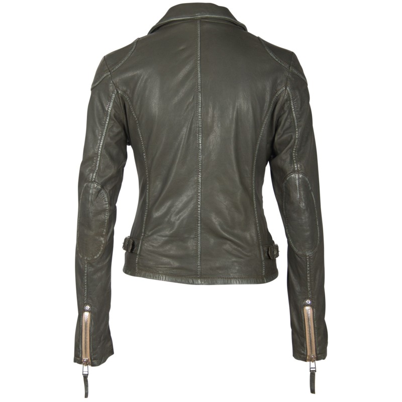 Geaca de Piele Naturala Dama Gipsy Olive PGG W20 LABAGV – IMBRACAMINTE