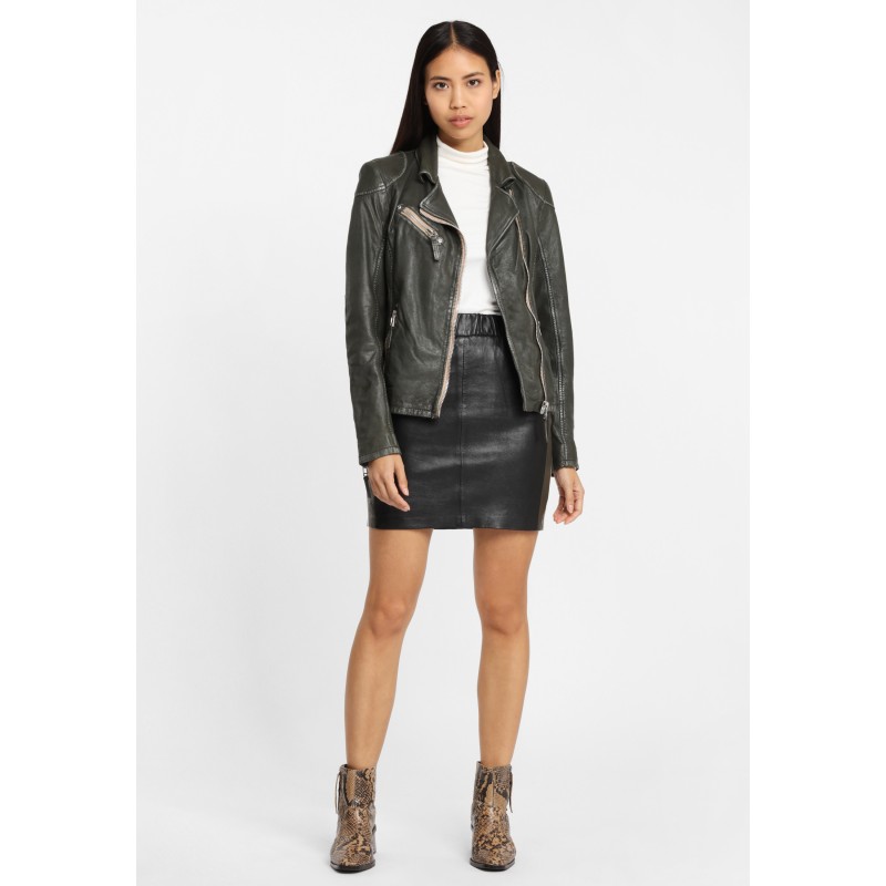 Geaca de Piele Naturala Dama Gipsy Olive PGG W20 LABAGV – IMBRACAMINTE