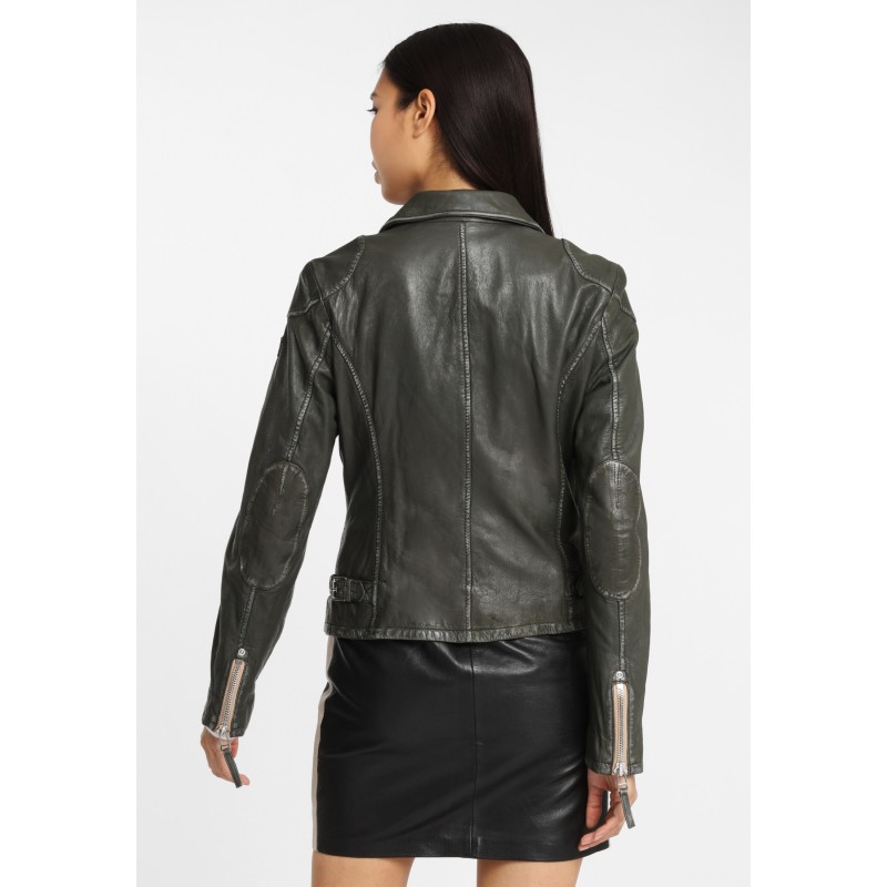 Geaca de Piele Naturala Dama Gipsy Olive PGG W20 LABAGV – IMBRACAMINTE