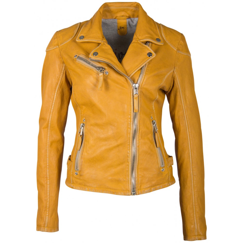 Geaca de Piele Dama Gipsy Galbena PGG W20 CF LABAGV Geaca de Piele Dama Gipsy Galbena PGG W20 CF LABAGV - readytowear.ro