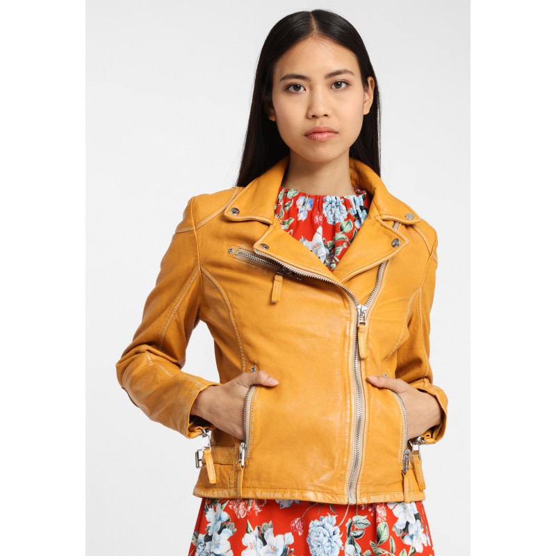 Geaca de Piele Dama Gipsy Galbena PGG W20 LABAGV – IMBRACAMINTE