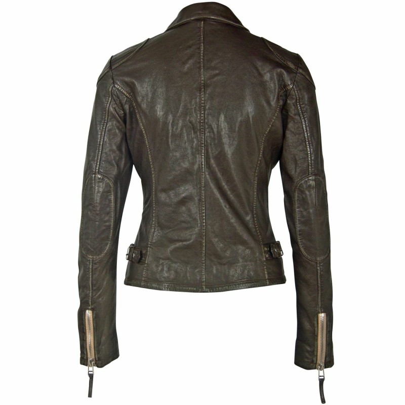 Geaca de Piele Dama Gipsy Maro Inchis PGG W21 LABAGV – IMBRACAMINTE