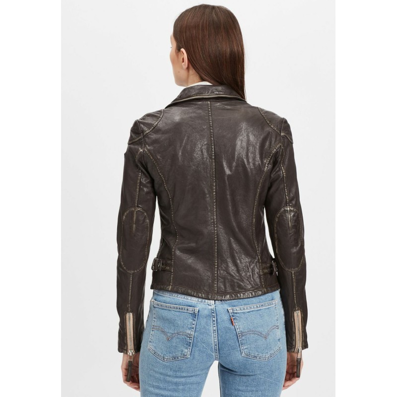 Geaca de Piele Dama Gipsy Maro Inchis PGG W21 LABAGV – IMBRACAMINTE