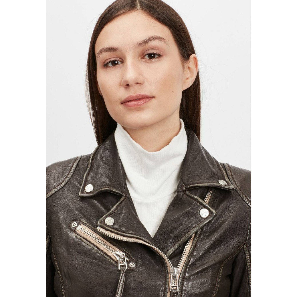 Geaca de Piele Dama Gipsy Maro Inchis PGG W21 LABAGV – IMBRACAMINTE Geaca de Piele Dama Gipsy Maro Inchis PGG W21 LABAGV – IMBRACAMINTE