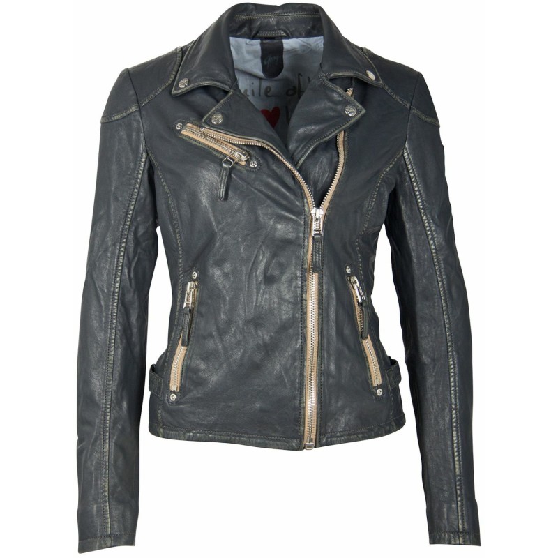 Geaca de Piele Dama Gipsy Bleumarin Inchis PGG W21 LABAGV – IMBRACAMINTE