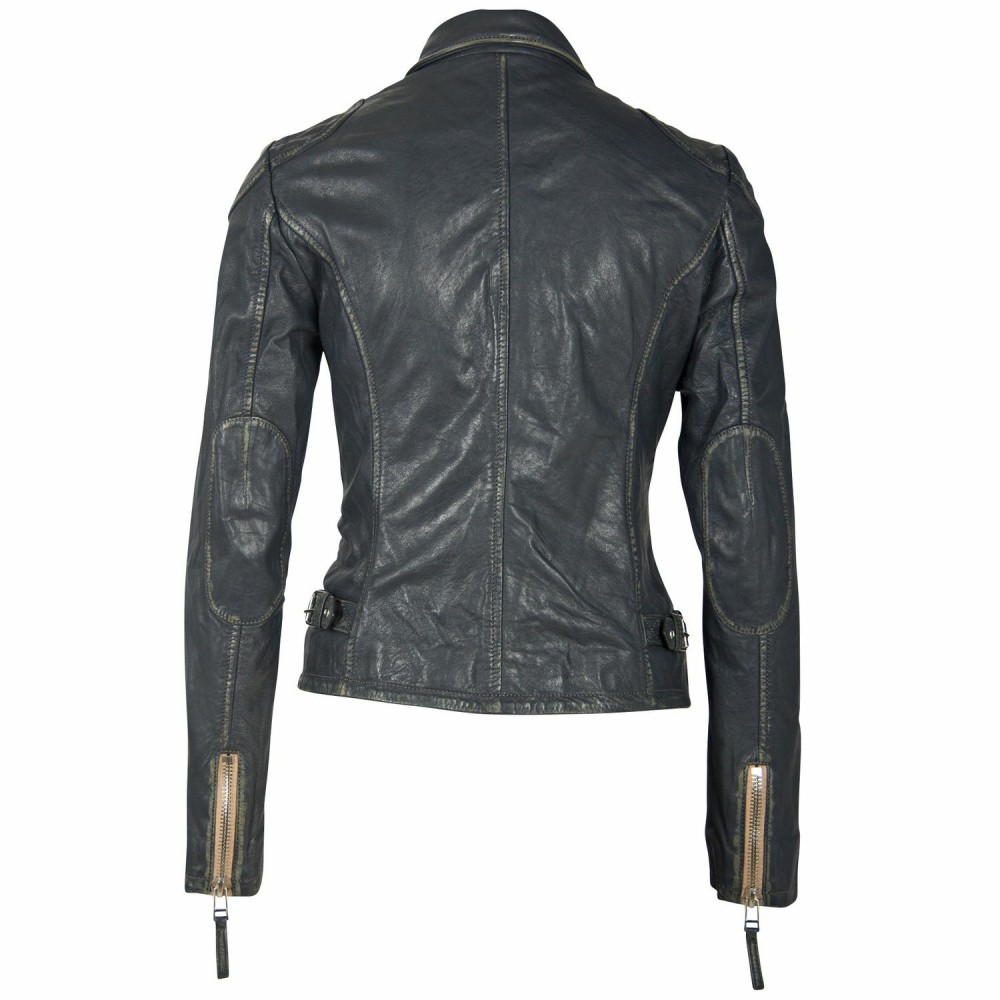 Geaca de Piele Dama Gipsy Bleumarin Inchis PGG W21 LABAGV geci de piele - readytowear.ro