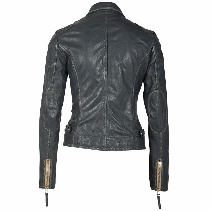 Geaca de Piele Dama Gipsy Bleumarin Inchis PGG W21 LABAGV – IMBRACAMINTE