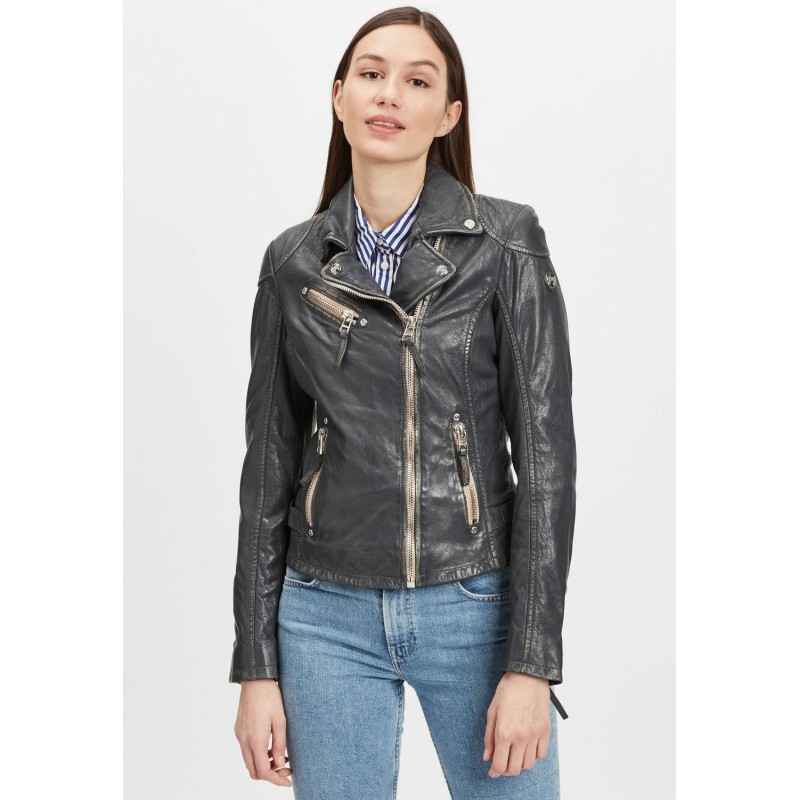 Geaca de Piele Dama Gipsy Bleumarin Inchis PGG W21 LABAGV – IMBRACAMINTE