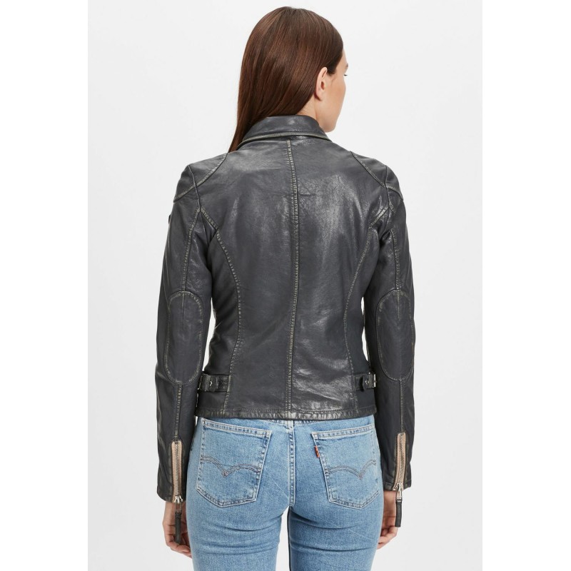 Geaca de Piele Dama Gipsy Bleumarin Inchis PGG W21 LABAGV – IMBRACAMINTE