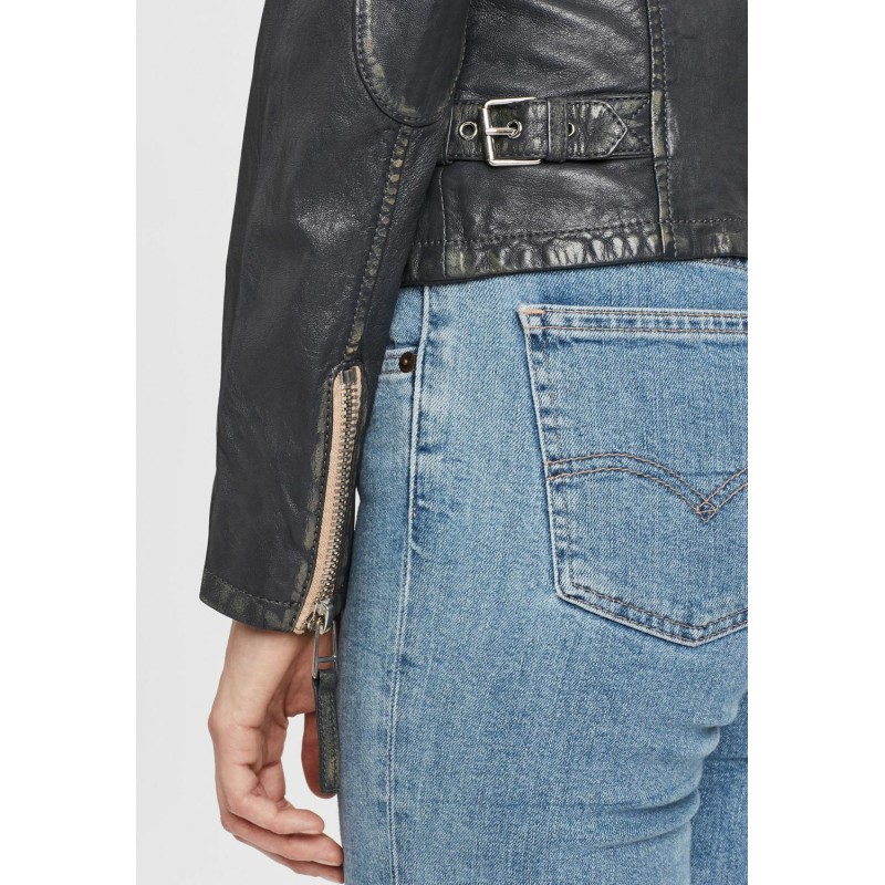 Geaca de Piele Dama Gipsy Bleumarin Inchis PGG W21 LABAGV – IMBRACAMINTE