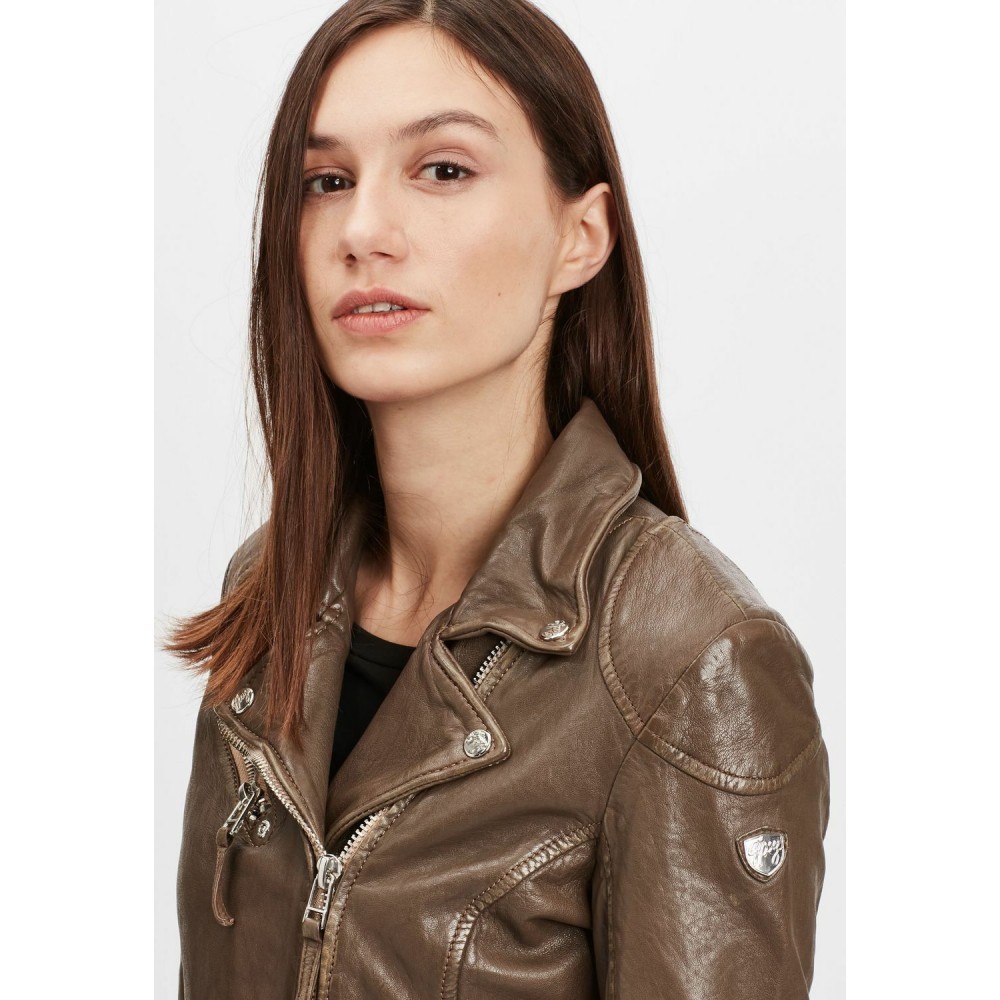 Geaca de Piele Dama Gipsy Olive PGG W21 LABAGV Geaca de Piele Dama Gipsy Olive PGG W21 LABAGV - readytowear.ro