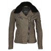 Geaca de Piele Naturala Dama Gipsy Gri Pai SF ZNUWV Geaca de Piele Naturala Dama Gipsy Gri Pai SF ZNUWV - readytowear
