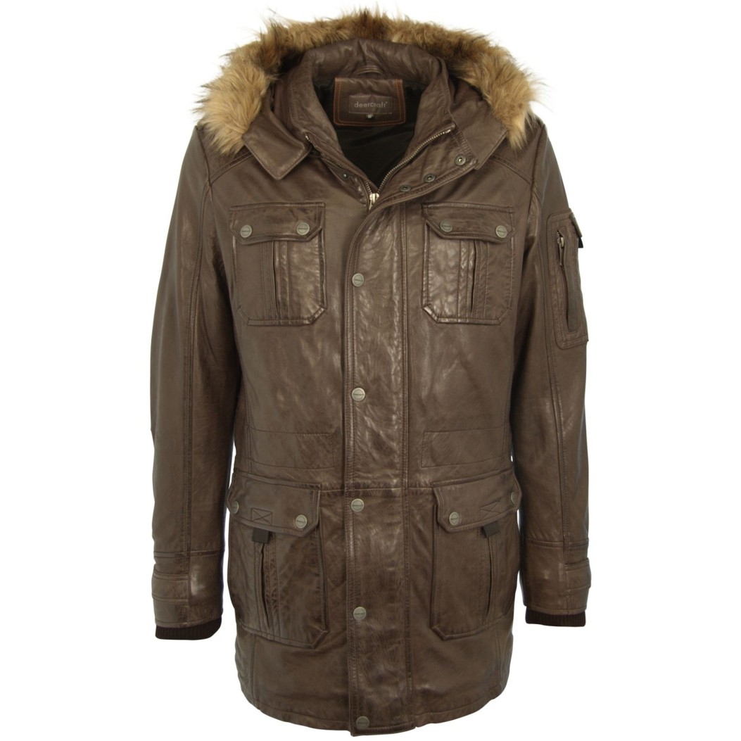 Geaca de Piele Naturala Barbati Gipsy Maro Inchis Pat W17 NSLONTV – IMBRACAMINTE