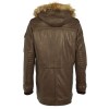 Geaca de Piele Naturala Barbati Gipsy Maro Inchis Pat W17 NSLONTV - readytowear.ro