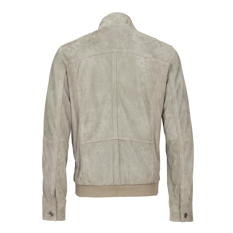 Geaca de Piele Naturala Barbati Gipsy Gri Pax ZV – IMBRACAMINTE