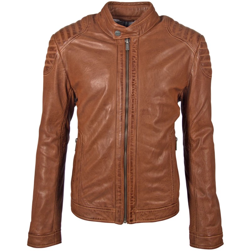 Geaca de Piele Barbati Deercraft Maro Inchis Pier NSLONTV – IMBRACAMINTE