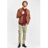 Geaca de Piele Barbati Deercraft Maro Inchis Pier NSLONTV geci de piele - readytowear.ro