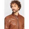 Geaca de Piele Barbati Deercraft Maro Inchis Pier NSLONTV geci de piele - readytowear.ro