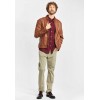 Geaca de Piele Barbati Deercraft Maro Inchis Pier NSLONTV geci de piele - readytowear.ro