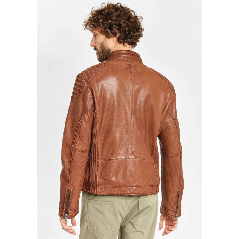 Geaca de Piele Barbati Deercraft Maro Inchis Pier NSLONTV – IMBRACAMINTE