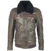 Geaca de Piele Naturala Barbati Gipsy Gri Pilot W19 NZROV W Geaca de Piele Naturala Barbati Gipsy Gri Pilot W19 NZROV W - readytowear.ro