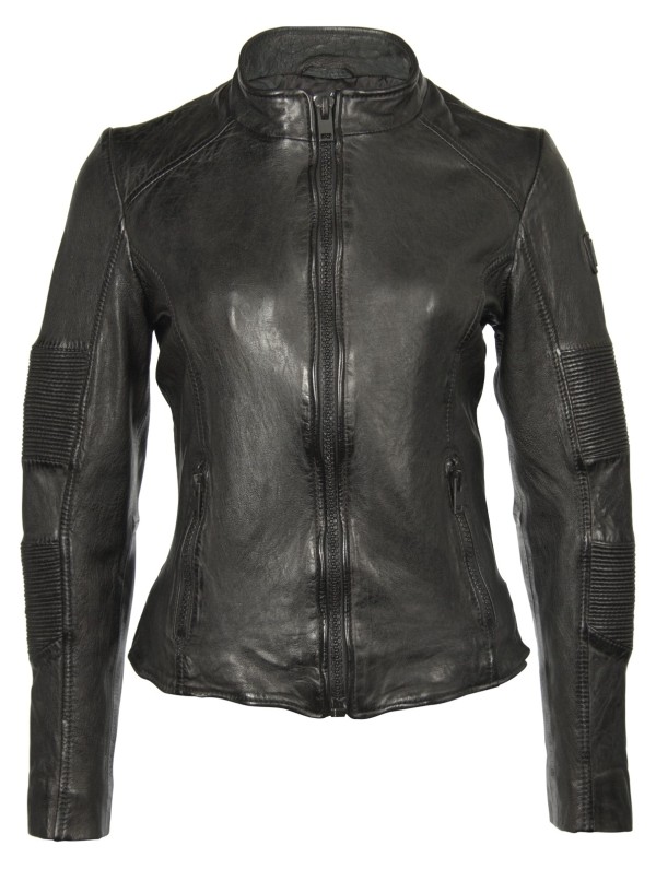 Geaca din Piele Naturala Dama Gipsy Neagra Promise SF LVW – IMBRACAMINTE — fotografia 1