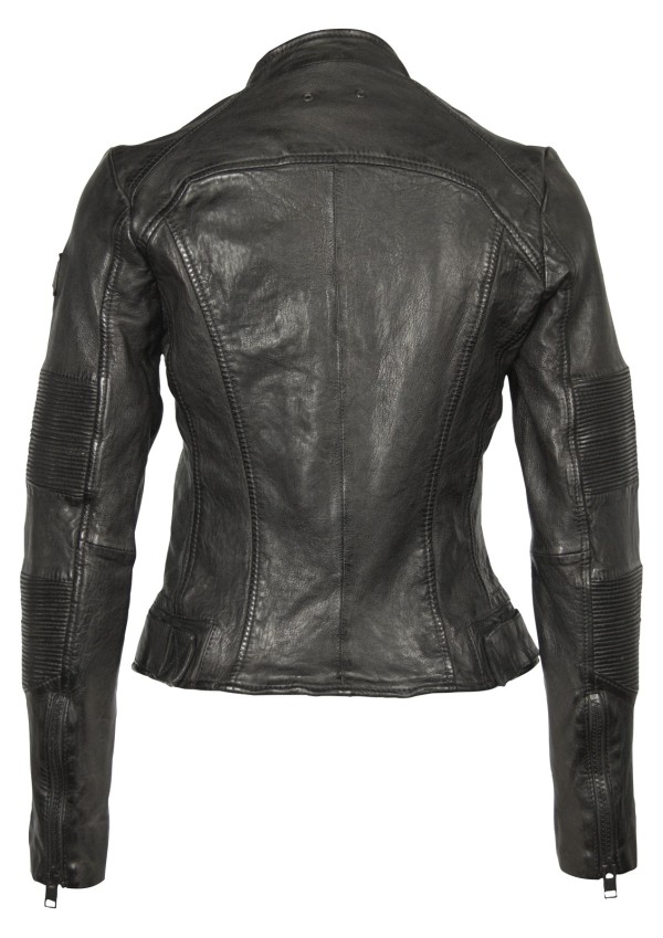 Geaca din Piele Naturala Dama Gipsy Neagra Promise SF LVW – IMBRACAMINTE — fotografia 2