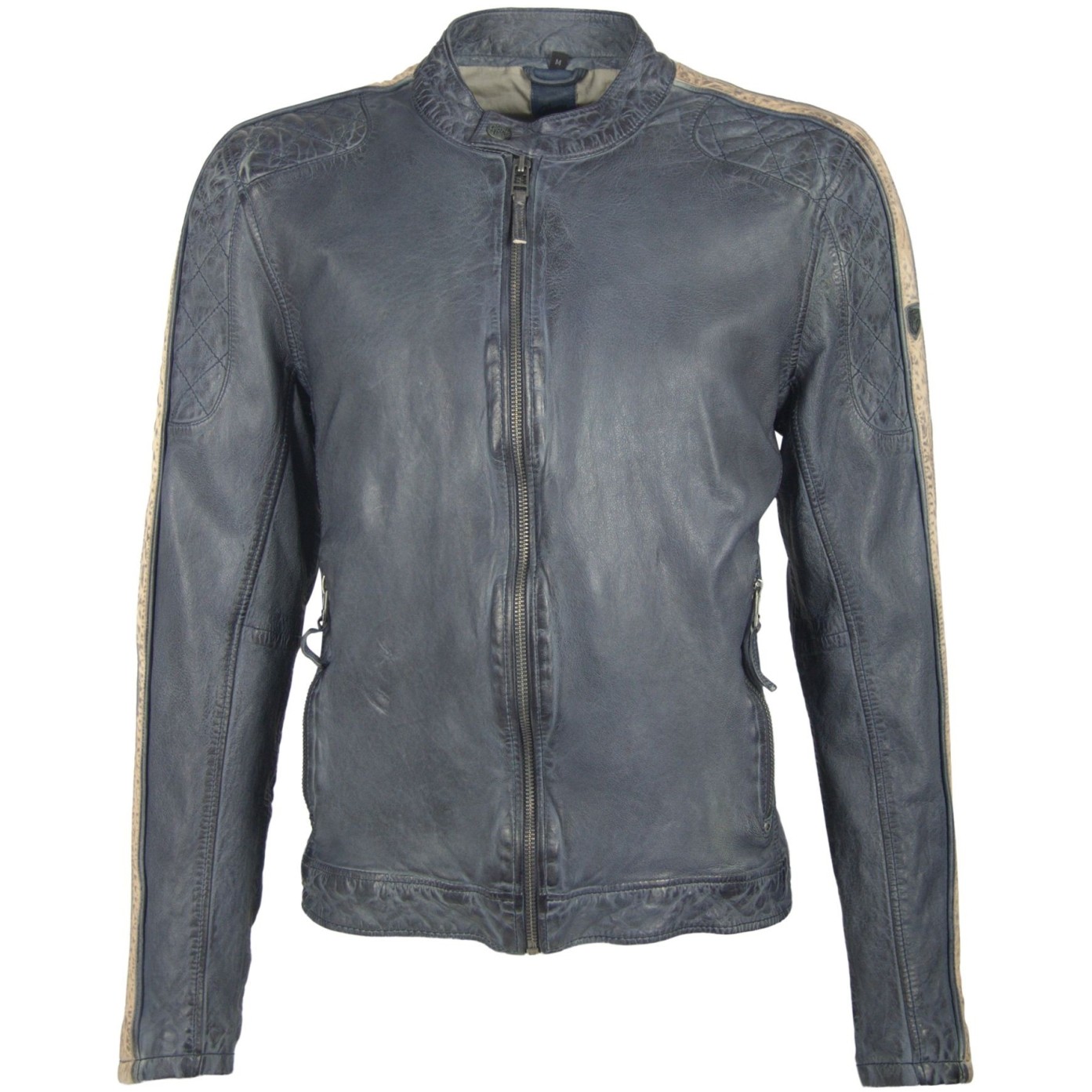 Geaca de Piele Naturala Barbati Gipsy Bleumarin Quinto SF LEGVW – IMBRACAMINTE