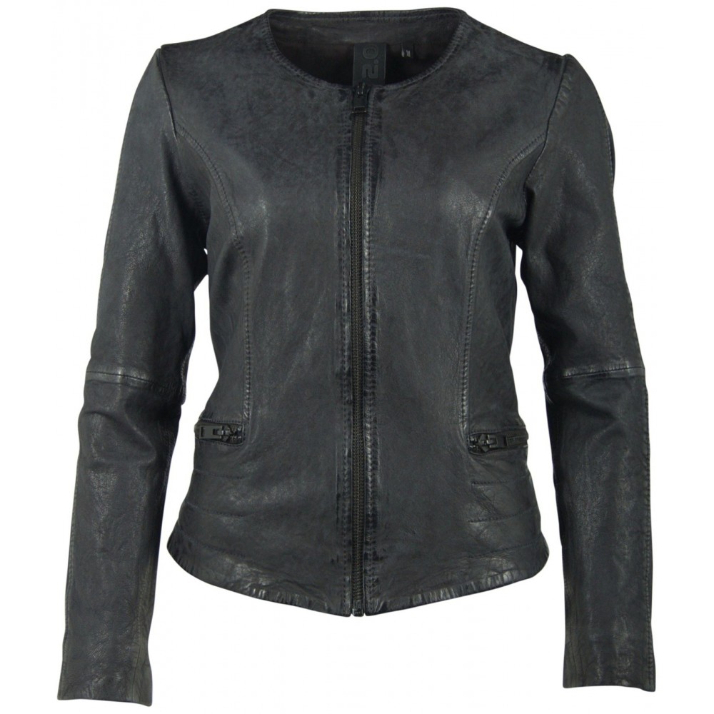 Geaca de Piele Naturala Dama Gipsy Neagra Rain SF LCOUNTV Geaca de Piele Naturala Dama Gipsy Neagra Rain SF LCOUNTV - readytowear.ro