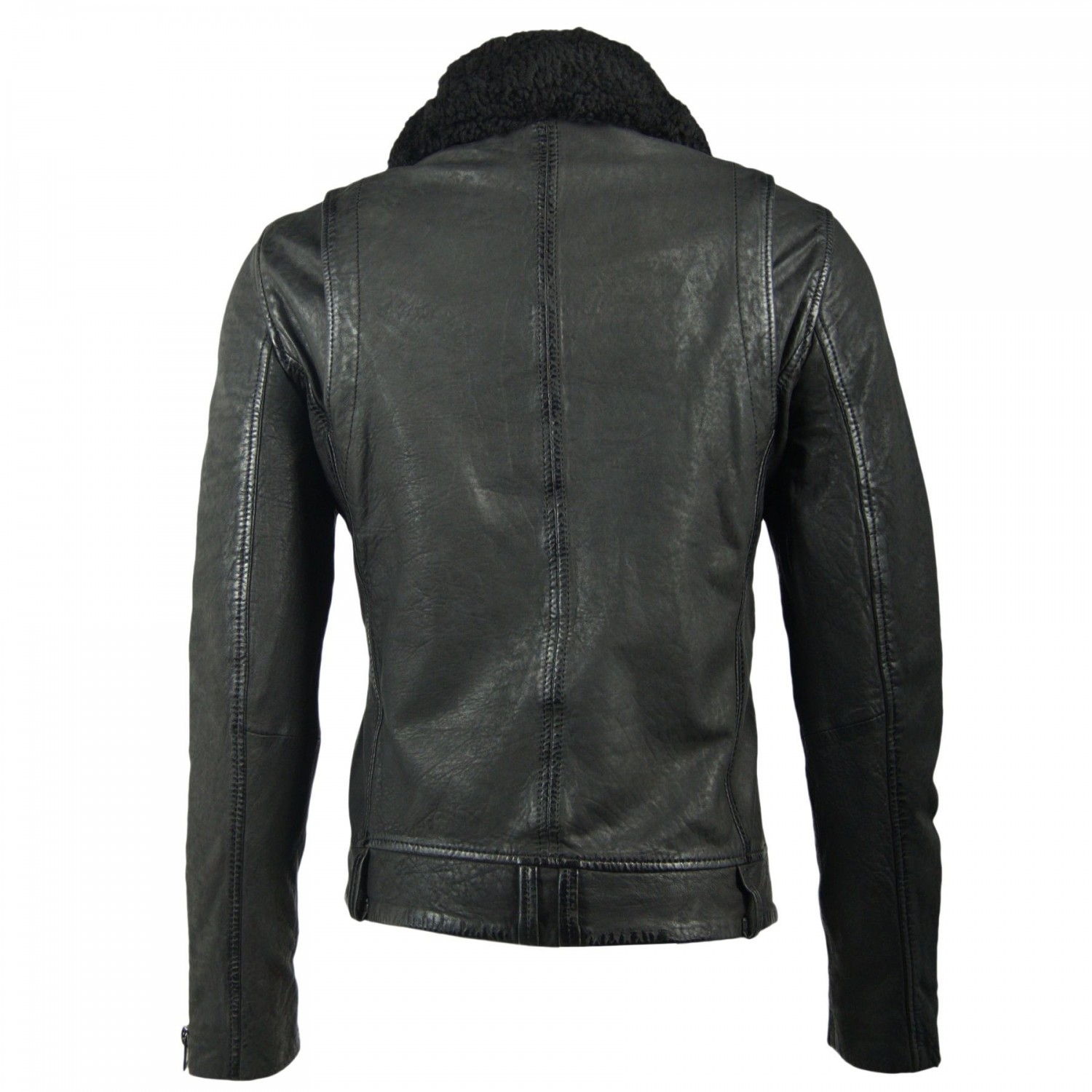 Geaca de Piele Naturala Barbati Gipsy Neagra Ramzey W18 SF NSLCOUNTV – IMBRACAMINTE